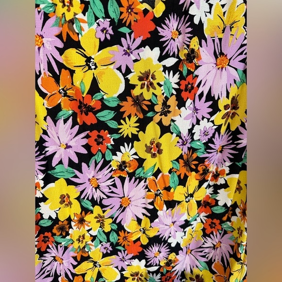 - Bright floral colourful multicoloured summer dress new tu size 14 pattern - Picture 4 of 6